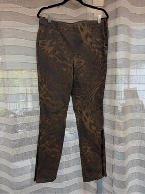 BDG Brown Patterned Skinny Ankle Pants
